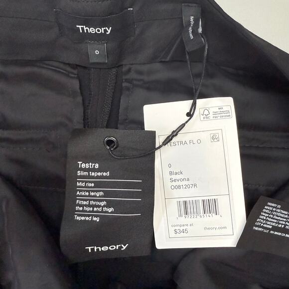 THEORY Testra Wool Blend Dress Pants Size 0 - Picture 12 of 12